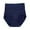 Dark blue, variant on Cotton High Rise Underwear Women High Waist Full Coverage Soft Ladies Briefs Panties Breathable Stretch Cotton 5 Pack for Daily Comfort Tummy Support,Blackish Green,L