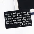 thumbnail image 4 of Zhmrfg Valentine's Day Laser-Carved Wallet Card, Permanent Engraved Commemorative Card, Credit Card Size Thin Strong Metal Keepsake for Lover Husband Wedding Anniversary I Love You Gift, 4 of 7