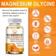 thumbnail image 6 of NATURE'S LIVE Magnesium Glycinate 400mg, High Absorption Chelated Magnesium for Muscle, Nerve & Sleep Support, 120 Capsules, 6 of 9