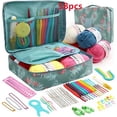 thumbnail image 1 of DIY Knitting Tools Kits Portable Crochet Hand Novice Beginners Multi-color Storage Kits, 1 of 7