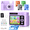 Purple, variant on Teblint 2.4" Kids Camera Instant Print, 48MP & 1080P HD Digital Camera with 32GB Card, 4-Color Print Paper, Christmas Birthday Gifts for Boys & Girls Age 3-12, Purple