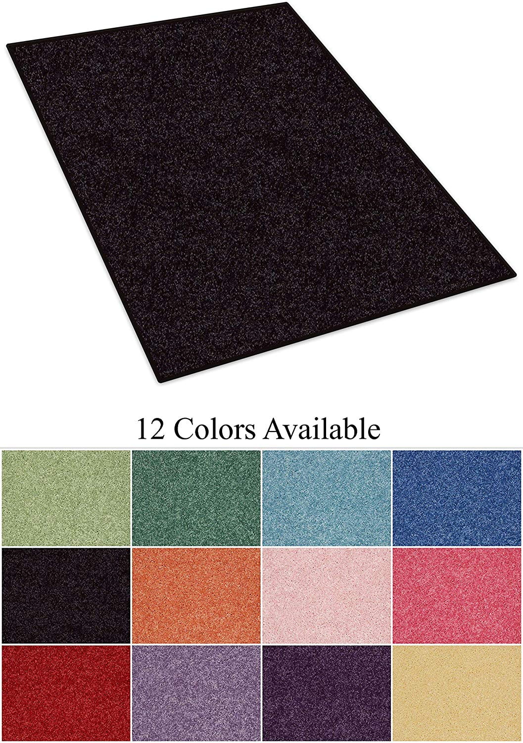 9' x 12' Soft and Colorful Cozy Rectangle Area Rugs Available in 12 Fun