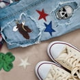 thumbnail image 3 of Gwen Studios Red, White and Blue Stars Embroidered Iron-on Patch Appliques, 2.5", 12PC, 3 of 7