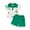 Green, variant on Baby Kids Boys Shorts Set, Short Sleeve Printed Shirt with Elastic Waist Shorts Toddler Set Summer Outfit