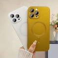 thumbnail image 4 of Magnetic for iPhone 12 Pro Max Case for Women, Shockproof Matte Luxury Metallic Luster Design with Full Camera Lens Protector, Compatible with Magsafe Case for iPhone 12 Pro Max 6.7"-Gold, 4 of 14