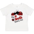 thumbnail image 3 of Inktastic My Uncle Loves Me with Cute Ladybugs Boys or Girls Baby T-Shirt, 3 of 5