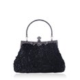 thumbnail image 1 of Bolso de noche y bolsos de mano para mujer con cuentas de lentejuelas, bolso de boda, fiesta, bolso de novia, negro Sincero  Hogar, 1 of 7