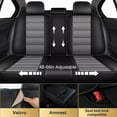 thumbnail image 4 of IKABEVEM for Nissan Altima 2009-2024 PU Leather Car Front 2-Seat Covers Cushion Pad (Black&Grey), 4 of 8