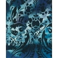 thumbnail image 2 of Adkin, Arielle 12x14 Black Ornate Wood Framed with Double Matting Museum Art Print Titled - Indigo Patterns I, 2 of 4