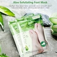 thumbnail image 2 of Foot Sock Exfoliating Pedicure Callus Patch Unisex Peeling Sheet Peeling Dead Skin Remover Sheet, Aloe, 2 of 9