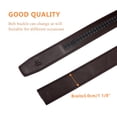 thumbnail image 4 of Ratchet Leather Belt without Buckle for Men Replacement Belt 30 mm Width Strap, 4 of 5