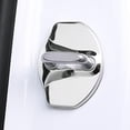 thumbnail image 3 of 4 Uds. Cubierta de hebilla de cerradura de puerta de coche 3d para pegatinas modelo 3 modelo X vestir, 3 of 5