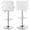 White, Chrome, variant on Berrington Upholstered Adjustable Bar Stool Grey (Set of 2)