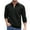 Black, variant on Men's Polo Shirt Quarter Zip Tops Solid Casual Geometric Texture Long Sleeve Sweaters Pullover Golf Sweatshirts Black