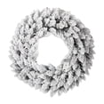 thumbnail image 2 of Kingtowag 2026 Christmas Wreath for Front Door 15.74" White Snow Flocked Christmas Artificial Flocked Tree Branch Wreath for Home Wall Window Indoor Outdoor, 2 of 7