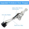thumbnail image 3 of HSHDLDF 2 Pack Kickdown Door Stopper, Heavy Duty Door Stop Semi-Automatic with Anti-Slip Rubber Tip, 4 Inch Door Stops Holder Kickdown Doorstop for Bottom of Door, Silver, 3 of 5
