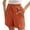 Red, variant on Diufon Cotton Linen Womens Shorts Solid Color Lounge Shorts Elastic Waist Drawstring Shorts with Pockets