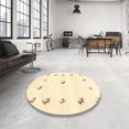 thumbnail image 4 of Ahgly Company Machine Washable Indoor Rectangle Contemporary Gold Area Rugs, 7' x 9', 4 of 7