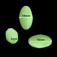 thumbnail image 3 of OROOTL Glow Beads Fishing Saltwater, 100pcs Hard Plastic Luminous Fishing Beads Green Oval Egg Bead Lures Sea Fishing Tool, 3 of 8