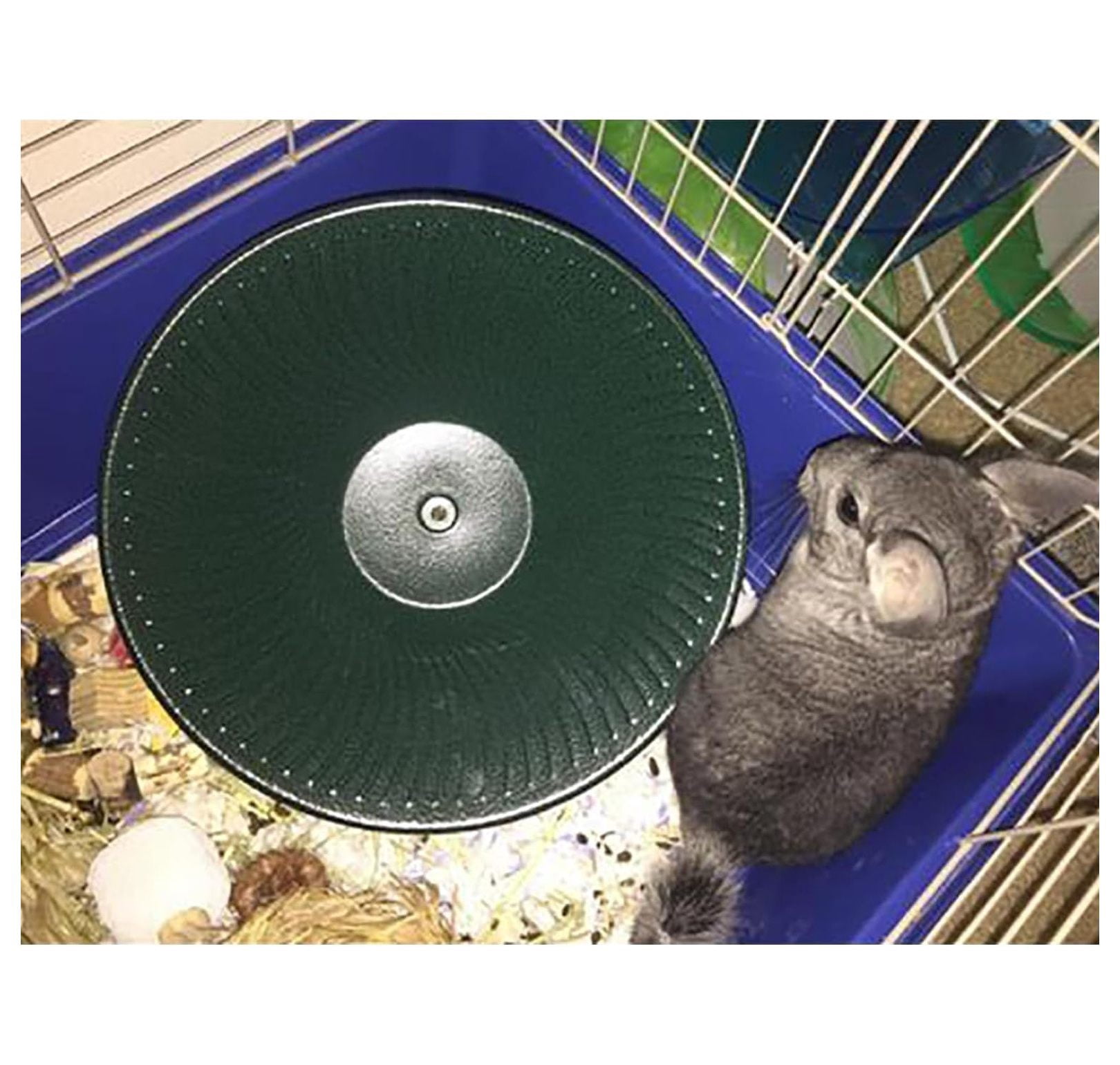 Treadmill Wheel 14" Black - All Metal Exercise Wheel for Chinchillas, Prairie Dogs, Rats, Hedgehogs, Sugar Gliders, Squirrels, Degus, Hamsters & Other Small Animals - Smooth, Fast, Silent, Durable