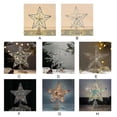 thumbnail image 3 of Christmas Tree Topper,Gold Glittered Star with Hollow for Christmas Tree Decor, 3 of 4
