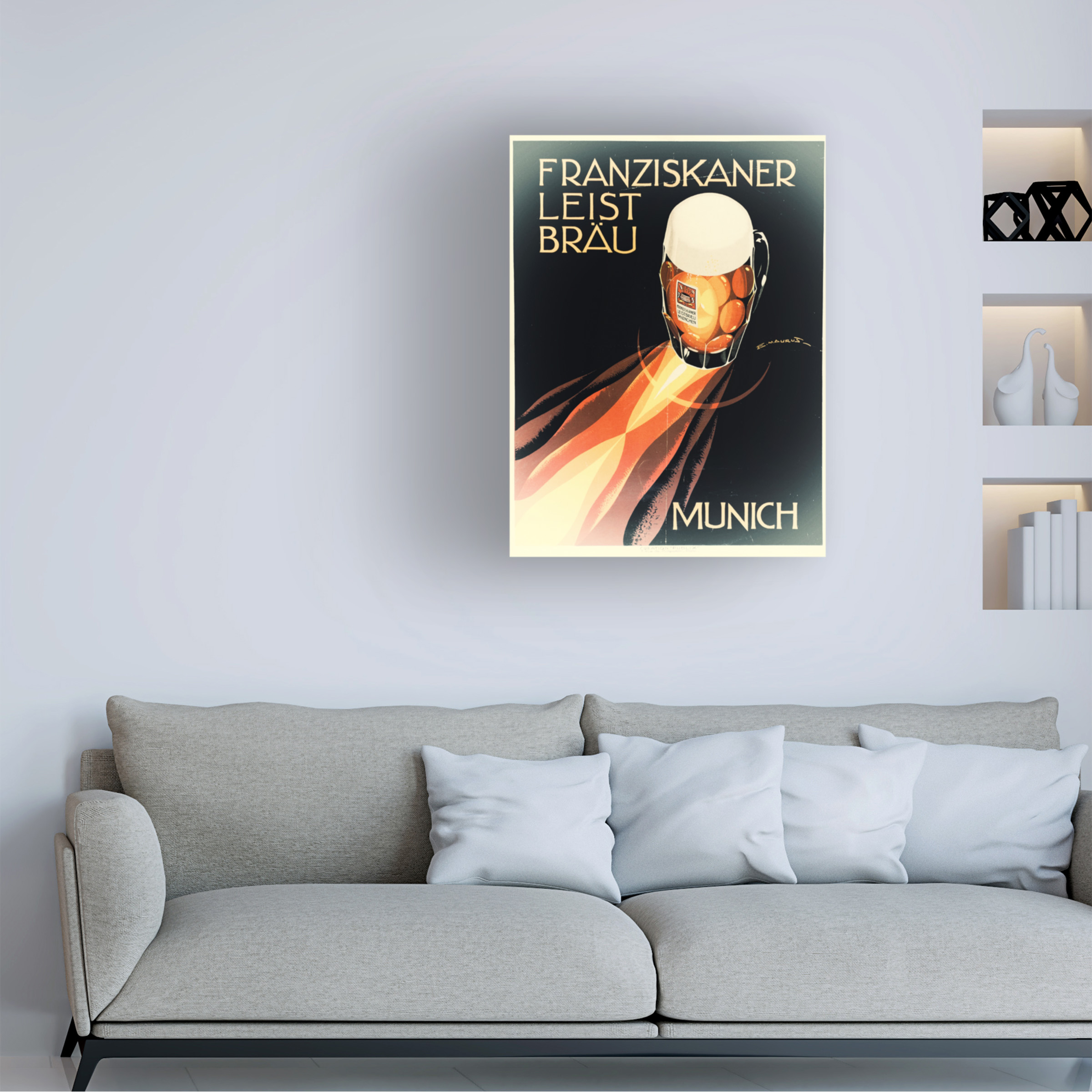 Trademark Fine Art 'Beer Munich' Canvas Art by Vintage Apple Collection