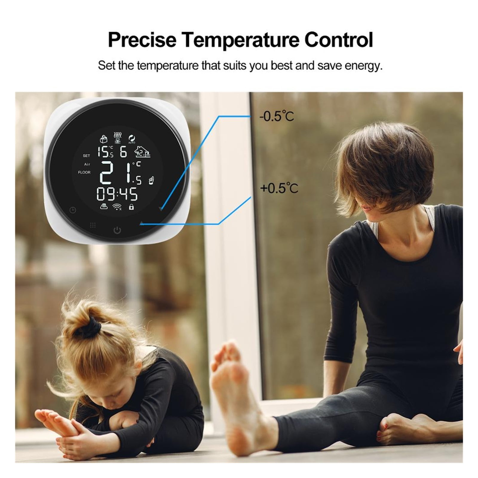 Tuya Smart Thermostat, Temperature Controller For Water/Electric Floor Heating/Water Gas Boiler ,Easy Installation