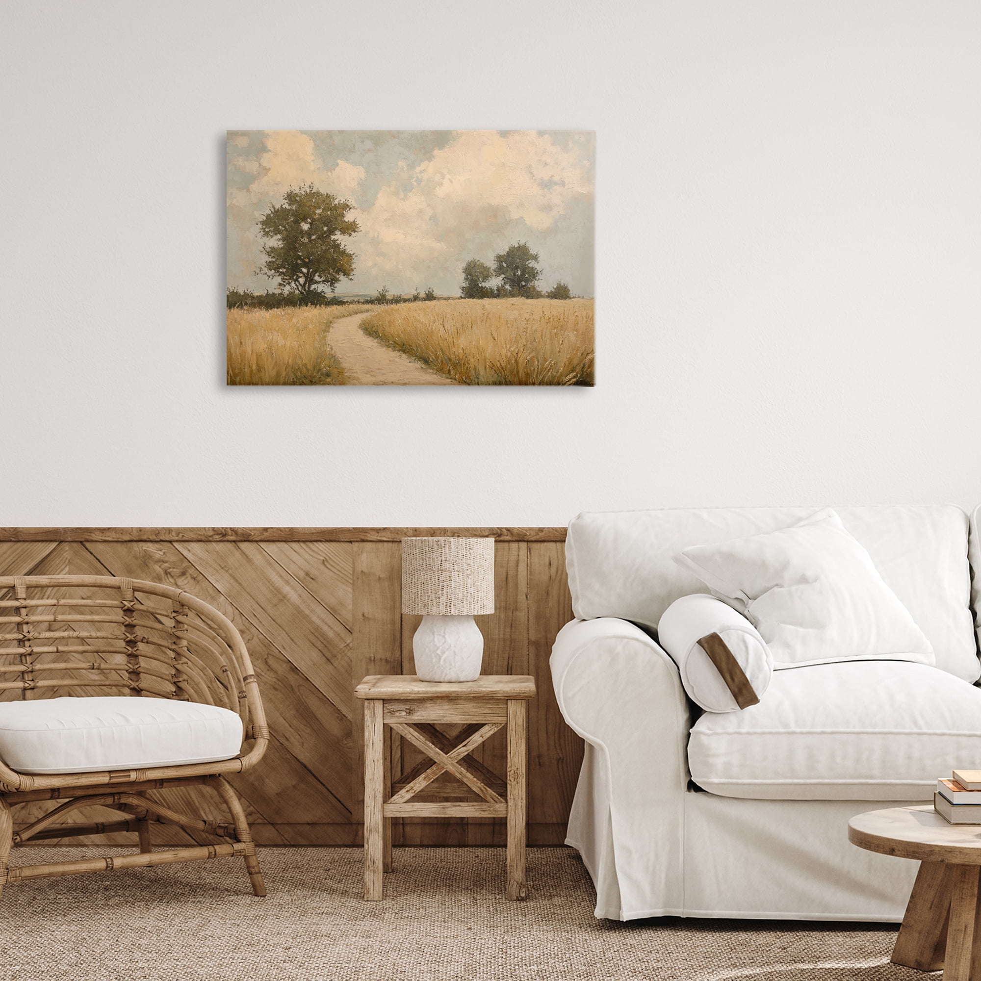 Stupell Industries Soft Field of Wheat Canvas Wall Art, design by Petal Prints Design