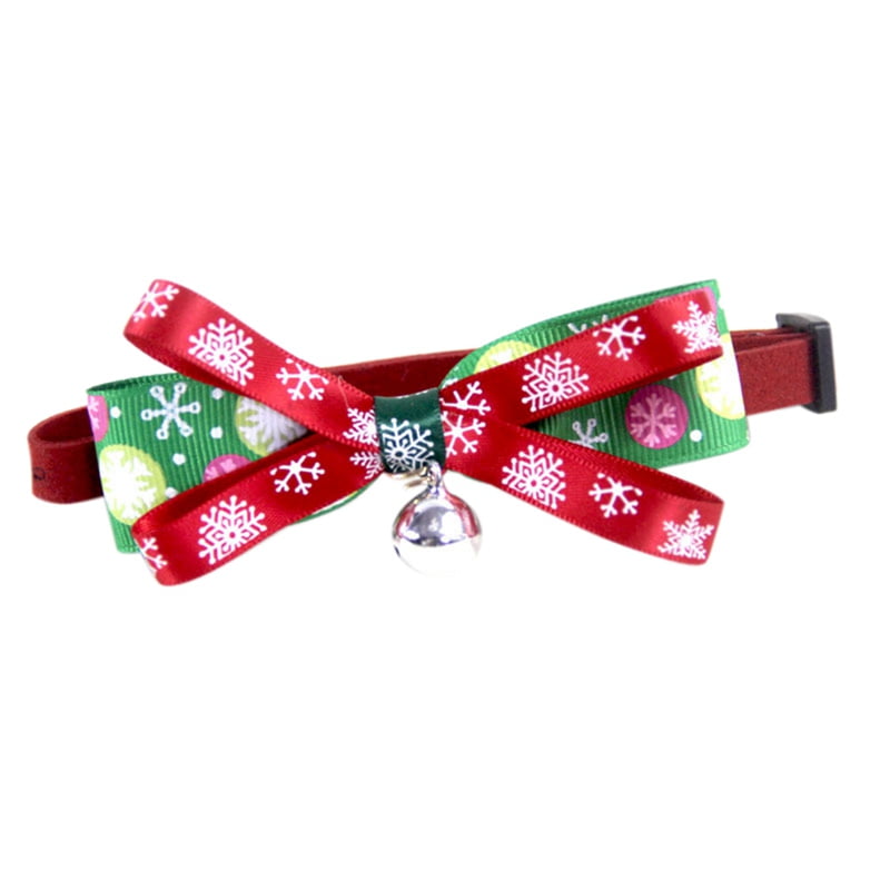 Christmas Dog Adjustable Bowknot Collar Pet Xmas Party Bow Ties Neckties