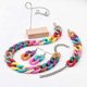 thumbnail image 4 of Bohemian Style Acrylic Necklace Set with Chunky Chain Choker Earrings and Bracelet for Women, 4 of 5