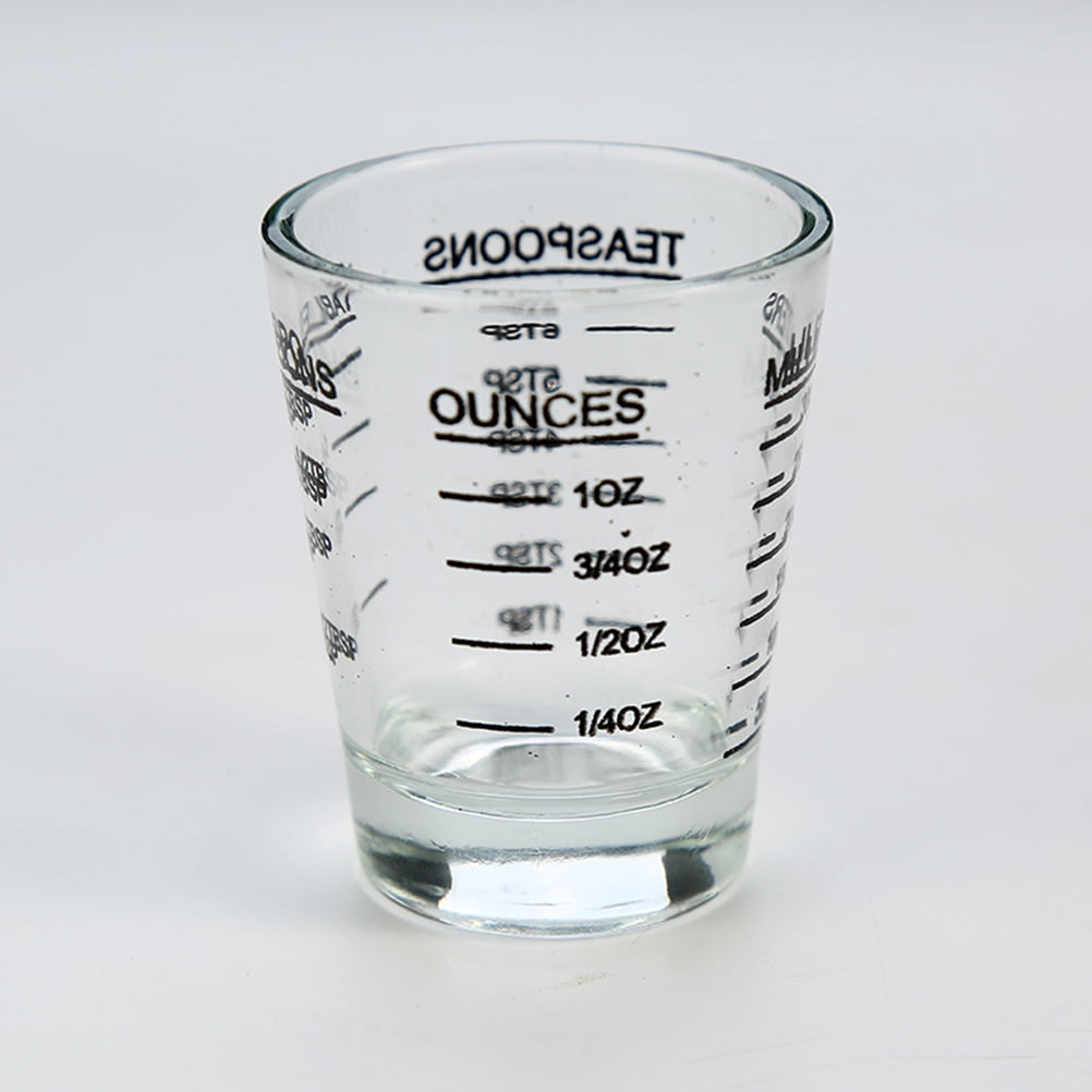 Pyrex 2-Cup Measuring Cup, Clear Glass, Red Graphics, Durable