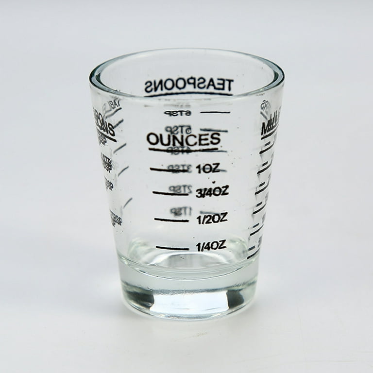 30 ML Glass Measuring Cup With Scale Shot Glass Liquid Glass Ounce Cup  Baking Tools Kitchen