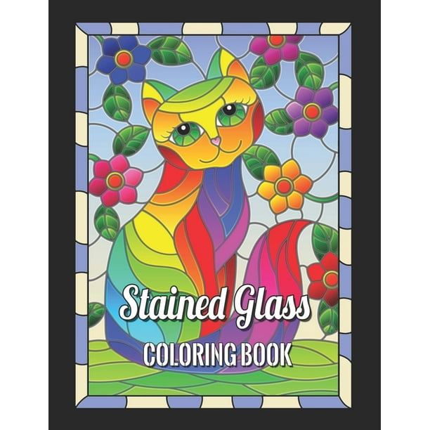 Stained Glass Coloring Books For Adult Coloring Book Stained Glass