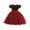 Deep Red, variant on Girls Sequin Tulle Party Dress Short Sleeve Elegant Flower Girl Gown for Wedding Birthday Formal Occasion Outfits