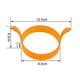 thumbnail image 4 of Molde de silicona para cocinar huevos, antiadherente, resistente al calor, para cocinar huevos fritos y panqueques (naranja)., 4 of 7