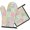 Pioneer Flower Floral Print Pattern-2, variant on Pioneer Flower Floral Print Pattern 1-Pack Oven Mitts Set, Heat Resistant Kitchen Gloves, 7.7" X 12"