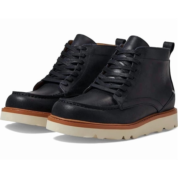 LABEL Go-to Moc Boot Men's Boots Black/Cloud Cream : Size Men's 10 /Women's 11.5