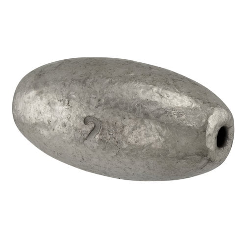 Bullet Weights® 2 oz Chrome Egg Sinker, 2 sinkers