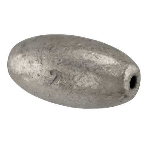 Bullet Weights® 2 oz Chrome Egg Sinker, 2 sinkers