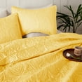 thumbnail image 3 of Whale Flotilla Soft Twin Quilt Bedding Set for All Seasons, Elegant Vintage Damask Ultrasonic Quilts Set, Lightweight Reversible Bedspread, Coverlet, Bed Cover with 1 Pillow Sham, Yellow, 3 of 7
