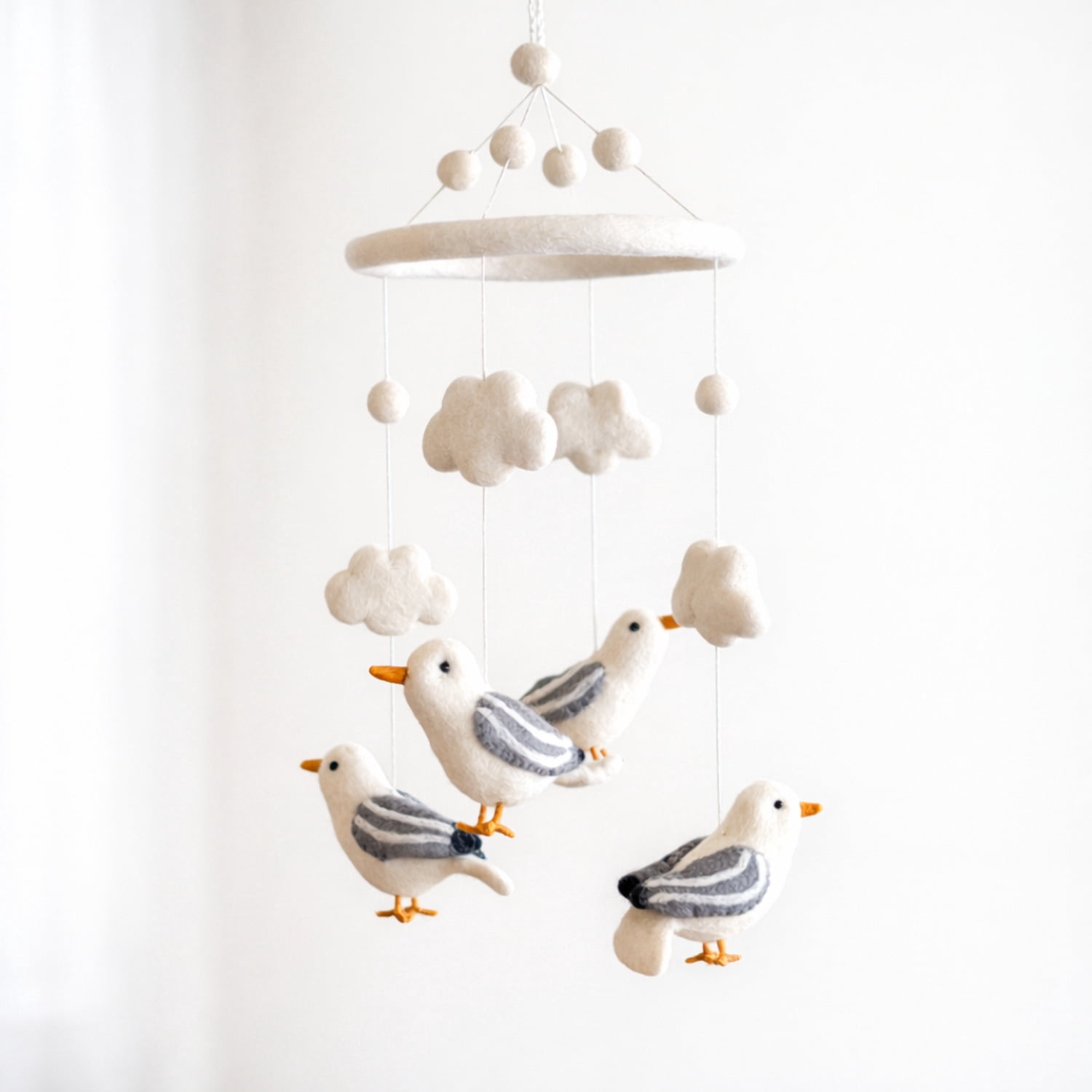 Felt Baby Mobile - Seagull