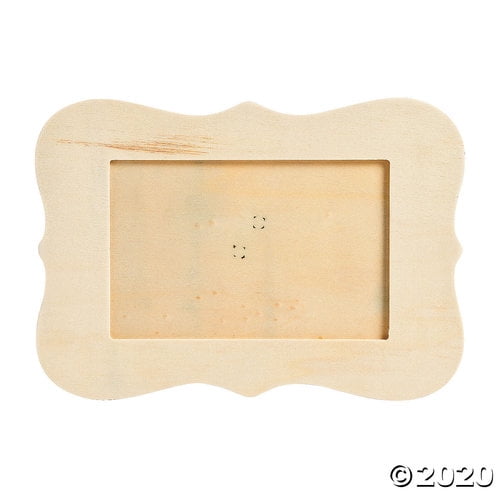 DIY Unfinished Wood Scallop Picture Frames