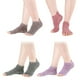 thumbnail image 5 of 4 pares de calcetines de yoga para mujer, sin dedos, antideslizantes, con suela de silicona, para yoga, pilates, barra, estudio, bikram, ballet y danza (colores variados), 5 of 7