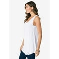 thumbnail image 3 of Roaman's Women's Plus Size Ultra Drape Tank Top, 3 of 3