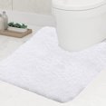 thumbnail image 1 of Alfombras de baño antideslizantes con contorno, de microfibra, lavables, grandes, en forma de U, absorbentes y peludas, para ducha, 50 x 60 cm, 1 of 6