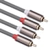 thumbnail image 3 of onlyliua Buscador de Regalos Cable Audio Hifi 2Rca a 2 Rca Ofc Av 1 M, 1,8 M, 3 M, 5 My 10 M para Tv, Dvd, Amplificador, Subwoofer, Barra de Sonido, Cable de Altavoz, 3 of 7