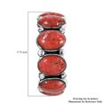 thumbnail image 5 of SANTA FE STYLE Gifts 925 Sterling Silver Red Coral Enhanced Hoop Earrings for Women Birthday Christmas Gifts, 5 of 8