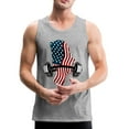 thumbnail image 5 of American Flag Dumbbells - Men’s Premium Top Tank, 5 of 9