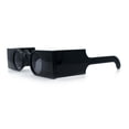 thumbnail image 6 of Keyhole Bridge Rectangle Bar Shape Round Circle Lens Hipster Sunglasses All Black, 6 of 8