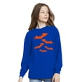 thumbnail image 3 of Awkward Styles Halloween Youth Sweatshirt Girls Boys Orange Bats Crewneck Tee for Kids, 3 of 5